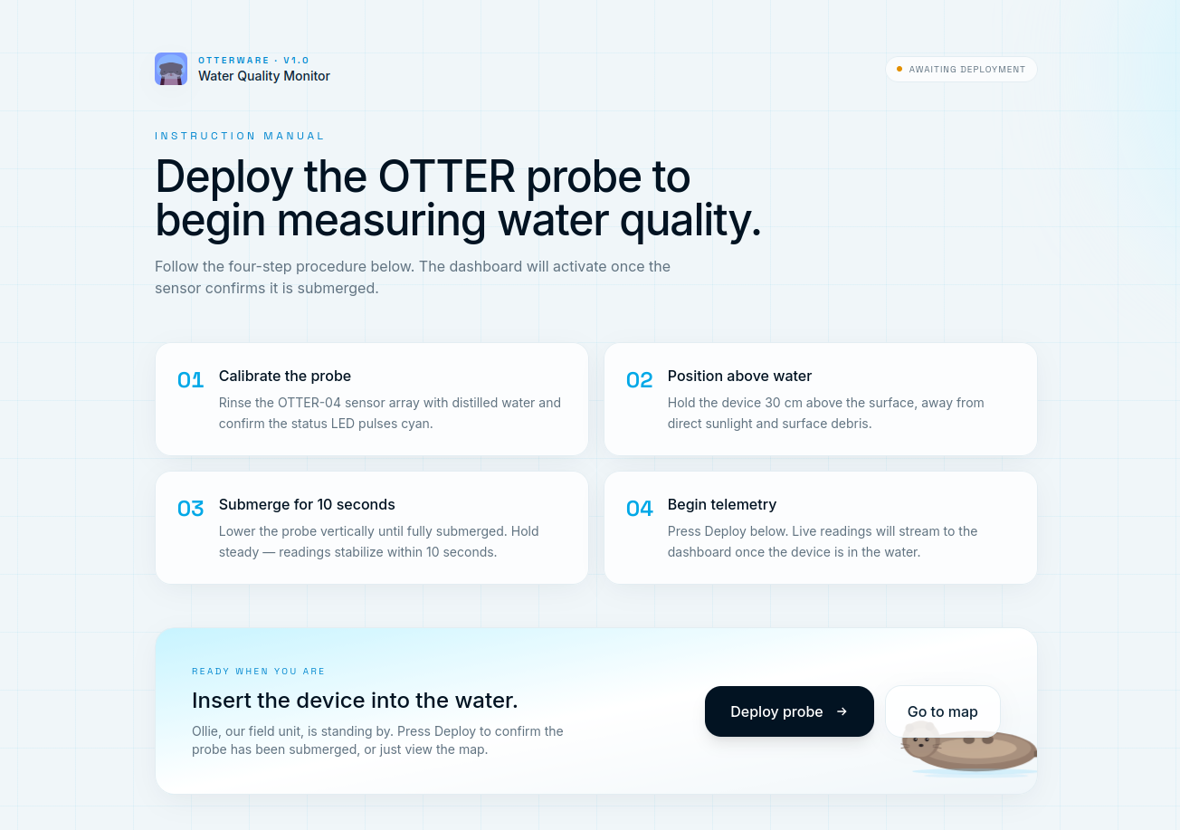 Screenshot of OtterWare (Hackathon — Team OtterDisaster)